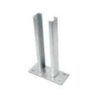 Platte voetstukken aluminium tussenpaal